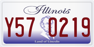 IL license plate Y570219