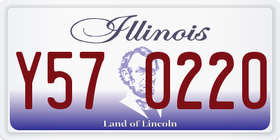 IL license plate Y570220