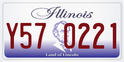IL license plate Y570221