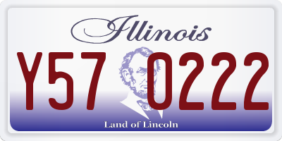 IL license plate Y570222
