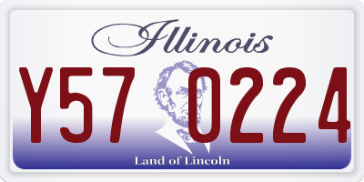 IL license plate Y570224