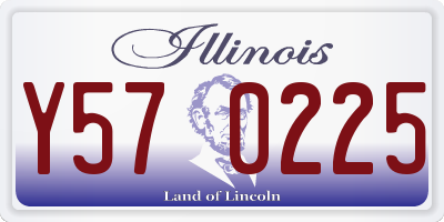 IL license plate Y570225