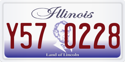 IL license plate Y570228
