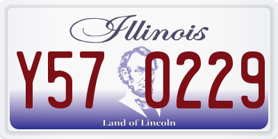 IL license plate Y570229
