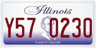 IL license plate Y570230