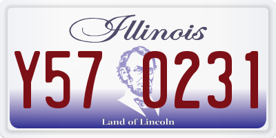 IL license plate Y570231
