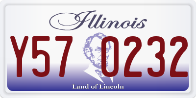 IL license plate Y570232