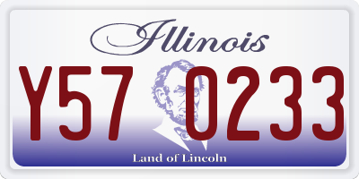 IL license plate Y570233