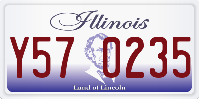 IL license plate Y570235
