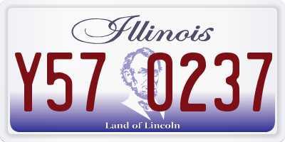 IL license plate Y570237