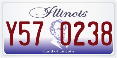 IL license plate Y570238