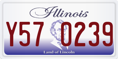 IL license plate Y570239