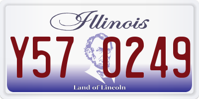IL license plate Y570249