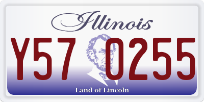 IL license plate Y570255
