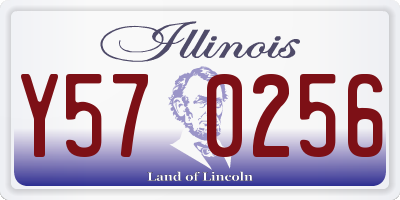 IL license plate Y570256
