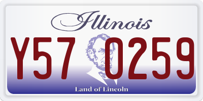 IL license plate Y570259