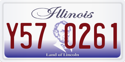 IL license plate Y570261