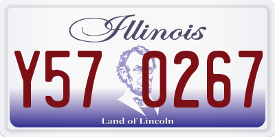IL license plate Y570267