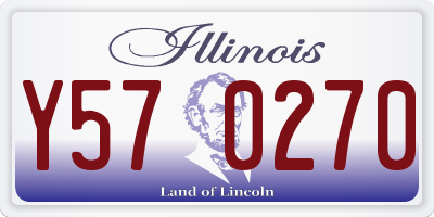 IL license plate Y570270