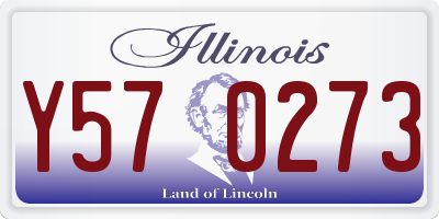 IL license plate Y570273