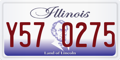 IL license plate Y570275