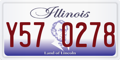 IL license plate Y570278