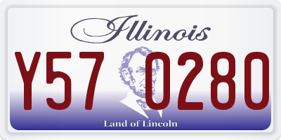 IL license plate Y570280