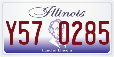 IL license plate Y570285