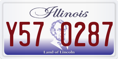 IL license plate Y570287