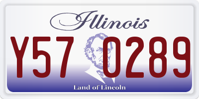 IL license plate Y570289
