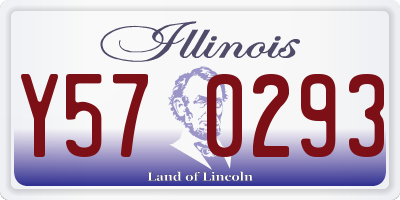 IL license plate Y570293