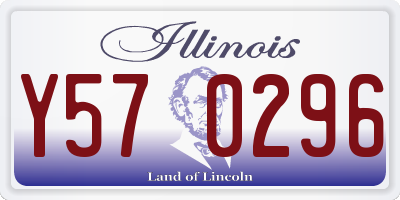 IL license plate Y570296