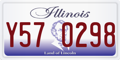 IL license plate Y570298