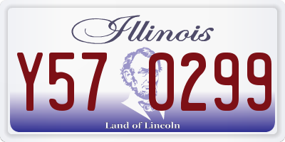 IL license plate Y570299