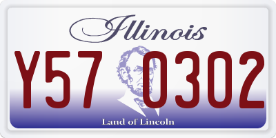 IL license plate Y570302
