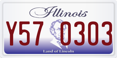 IL license plate Y570303
