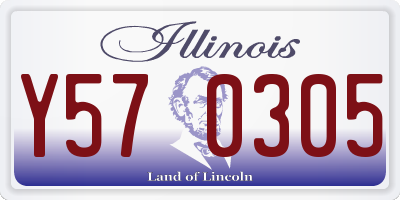 IL license plate Y570305