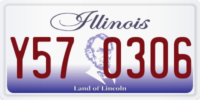 IL license plate Y570306