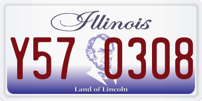 IL license plate Y570308