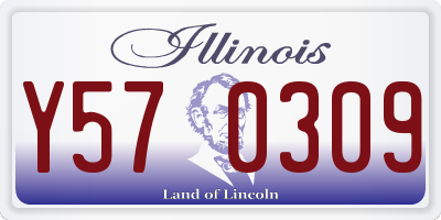 IL license plate Y570309