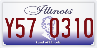 IL license plate Y570310