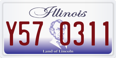 IL license plate Y570311
