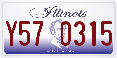 IL license plate Y570315