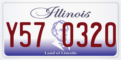 IL license plate Y570320