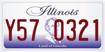 IL license plate Y570321