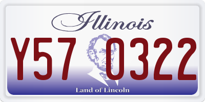 IL license plate Y570322
