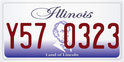 IL license plate Y570323