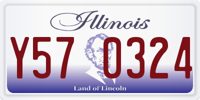 IL license plate Y570324