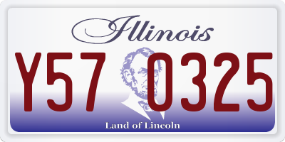 IL license plate Y570325