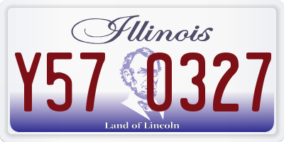 IL license plate Y570327